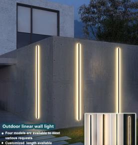 New outdoor linear wall light